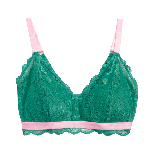 Lace Bralette Green